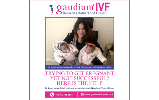 Manika Khanna with Gaudium Babies