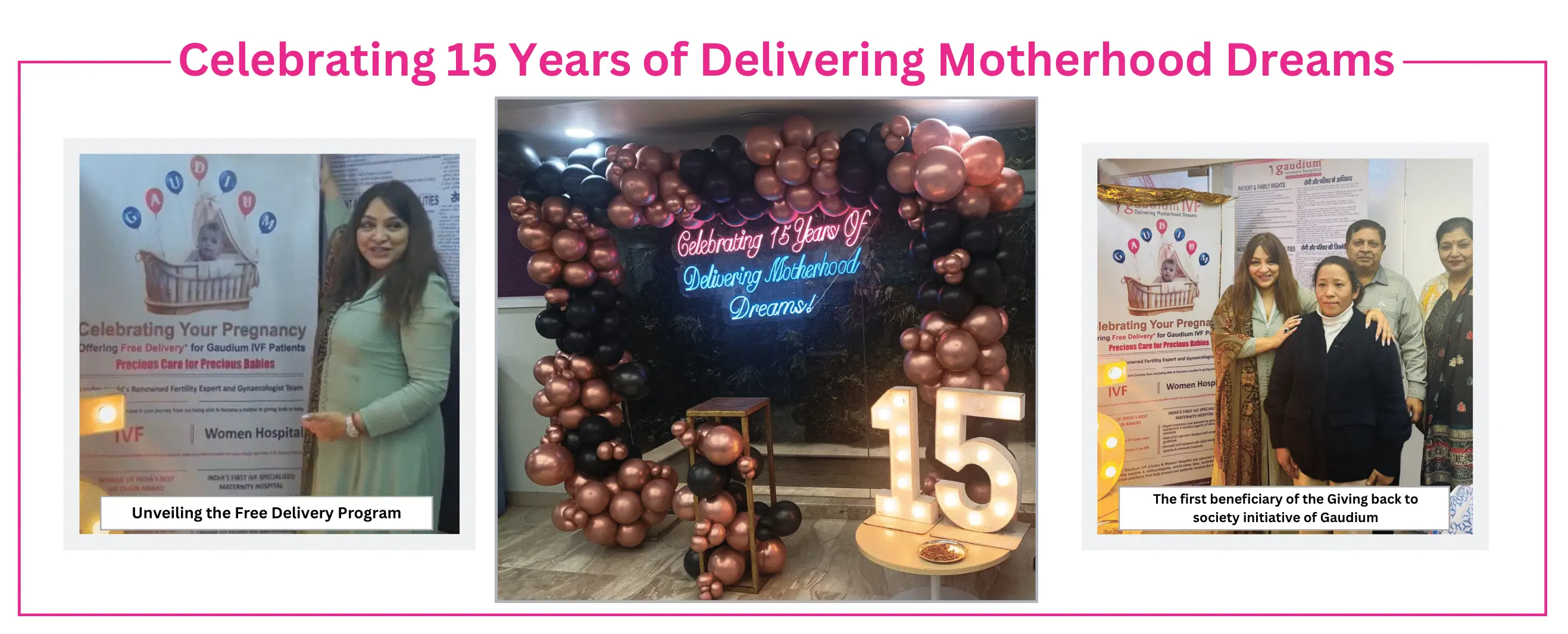 Celebrating 15 years of Delivering Motherhood Dreams